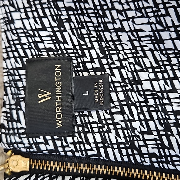 WORTHINGTON Classic Sleeveless Midi Shift Dress Size Large - Picture 7 of 9